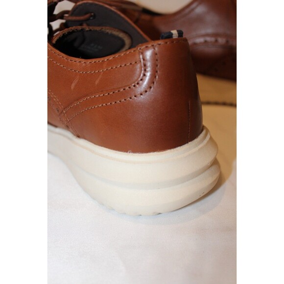 NEW COLE HAAN Men\'s Wingtip Leather Oxfords British Tan SZ 9.5 NWOB
